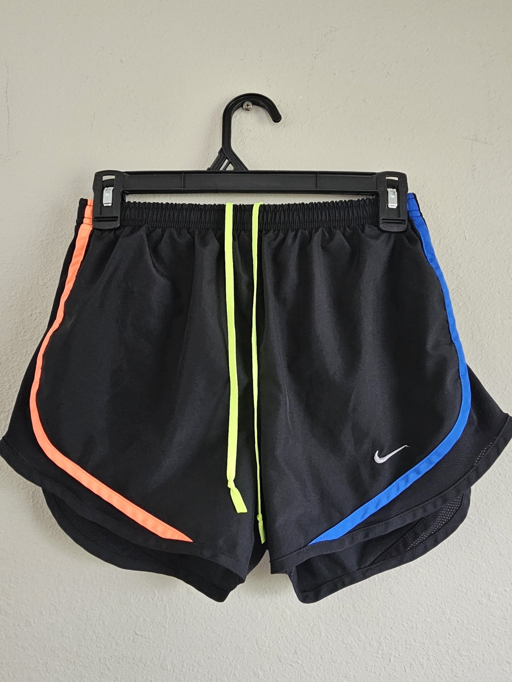 Nike Women’s Black Running Shorts with Neon Trim